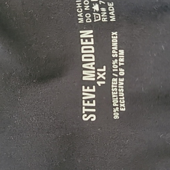 NWOT 1X STEVE MADDEN Black Removable Pads Lounge Bra - Picture 5 of 6